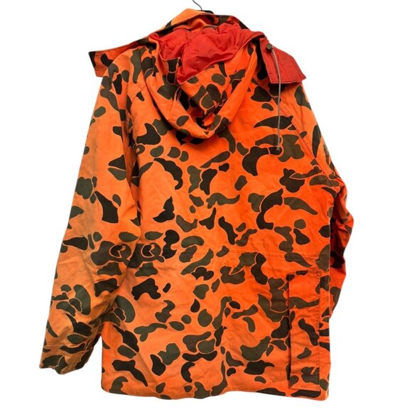 Vintage Woolrich Blaze Orange Camo Camouflage Hunting Jacket Coat Medium M - Picture 5 of 10